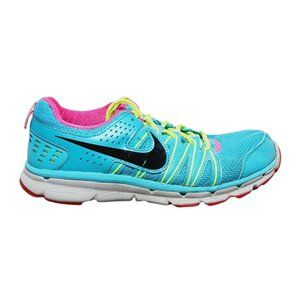 Nike Women Size 7.5 Flex Trail 2 616681-400 Pink Blue Running Shoes Sneakers